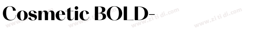 Cosmetic BOLD字体转换